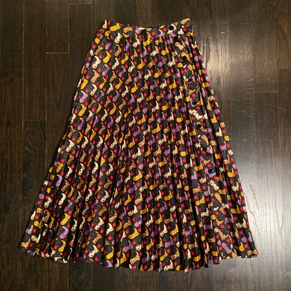 Sandro Dresses & Skirts - Sandro Cowboy Boot Print Pleated Maxi Skirt